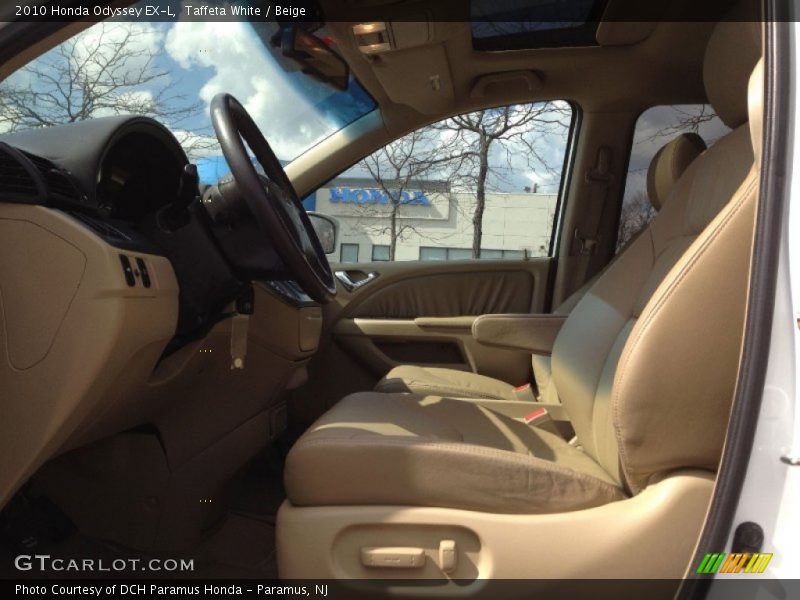 Taffeta White / Beige 2010 Honda Odyssey EX-L