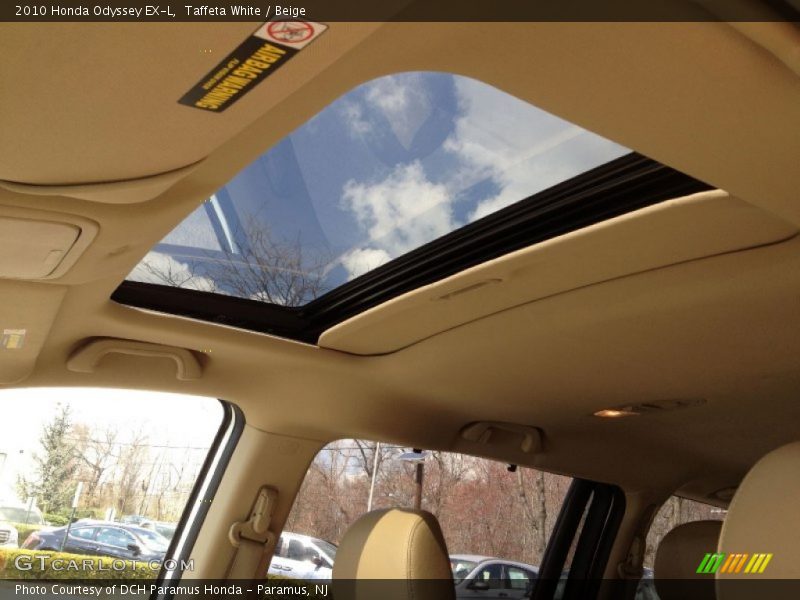 Taffeta White / Beige 2010 Honda Odyssey EX-L