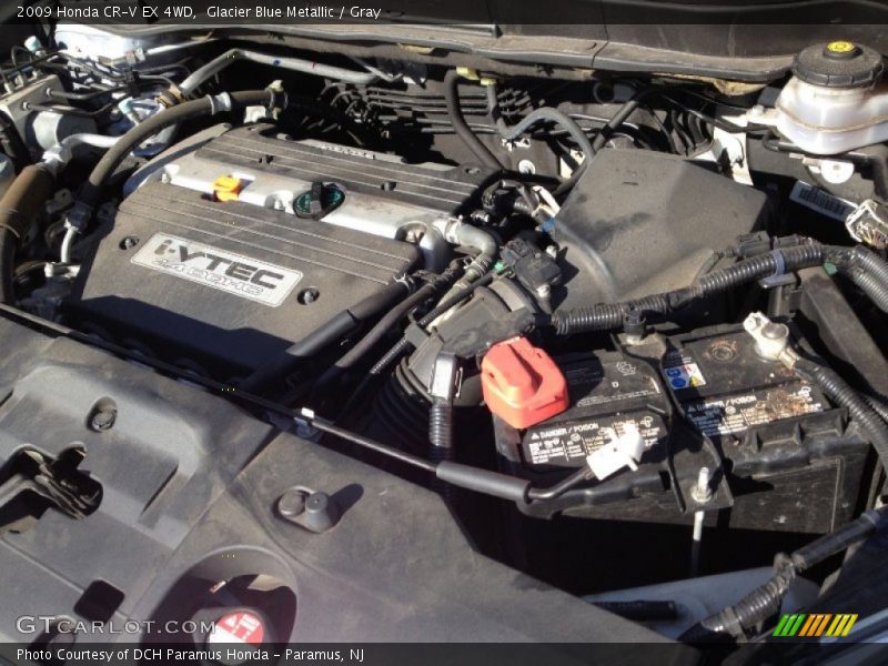 Glacier Blue Metallic / Gray 2009 Honda CR-V EX 4WD