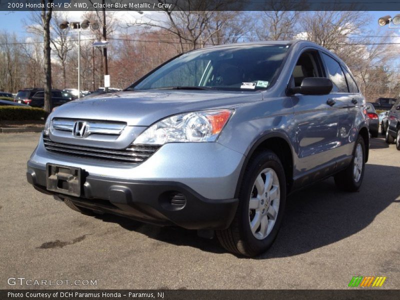 Glacier Blue Metallic / Gray 2009 Honda CR-V EX 4WD