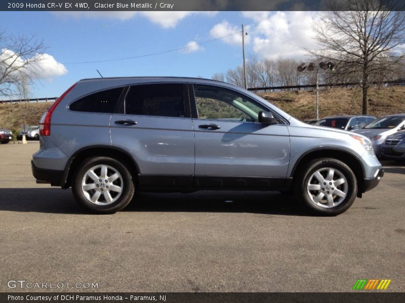 Glacier Blue Metallic / Gray 2009 Honda CR-V EX 4WD