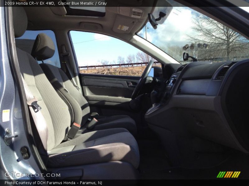 Glacier Blue Metallic / Gray 2009 Honda CR-V EX 4WD