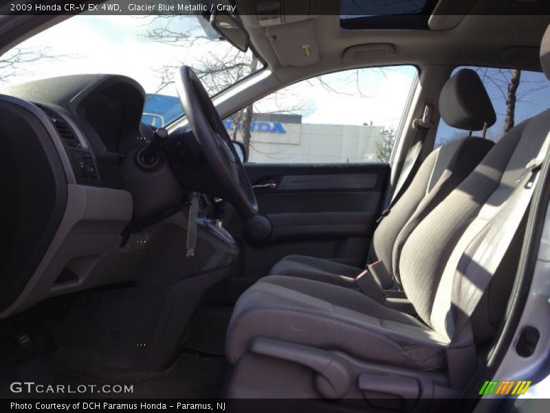 Glacier Blue Metallic / Gray 2009 Honda CR-V EX 4WD