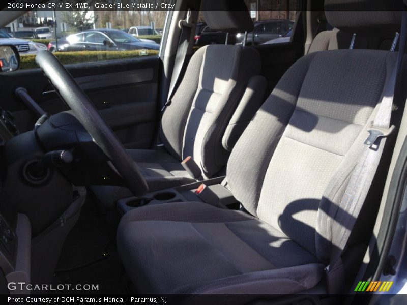 Glacier Blue Metallic / Gray 2009 Honda CR-V EX 4WD