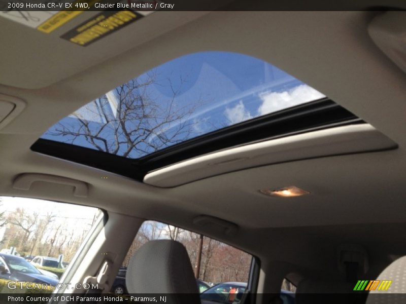 Glacier Blue Metallic / Gray 2009 Honda CR-V EX 4WD