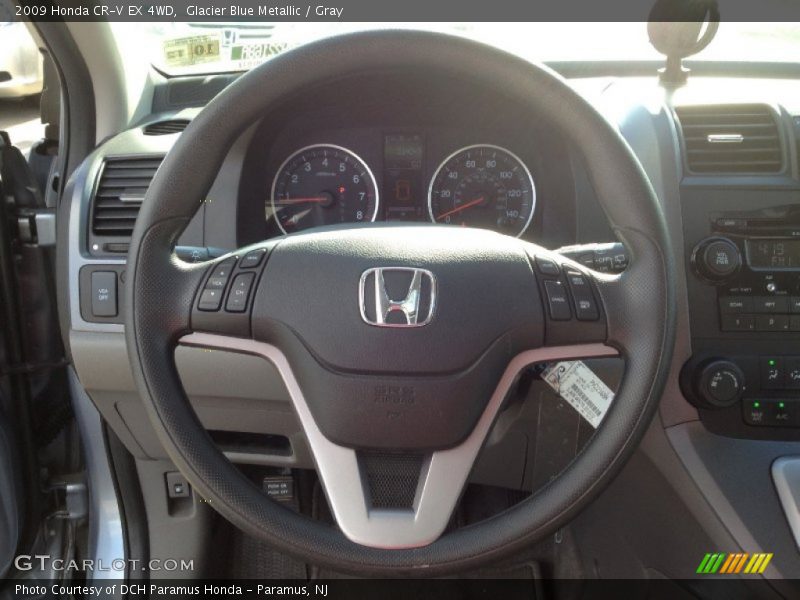 Glacier Blue Metallic / Gray 2009 Honda CR-V EX 4WD