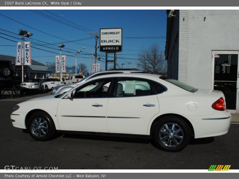 White Opal / Gray 2007 Buick LaCrosse CX