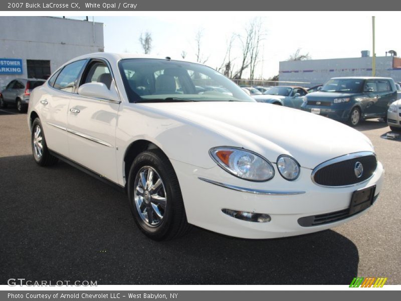 White Opal / Gray 2007 Buick LaCrosse CX