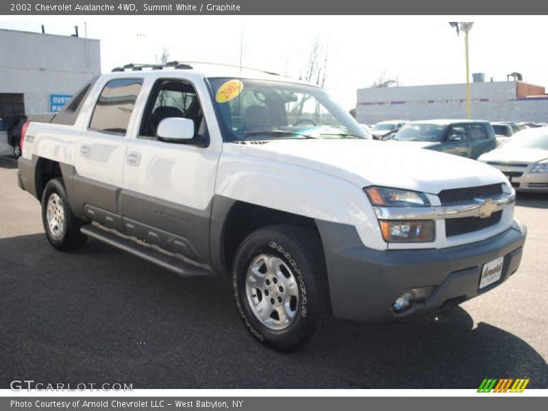 Summit White / Graphite 2002 Chevrolet Avalanche 4WD