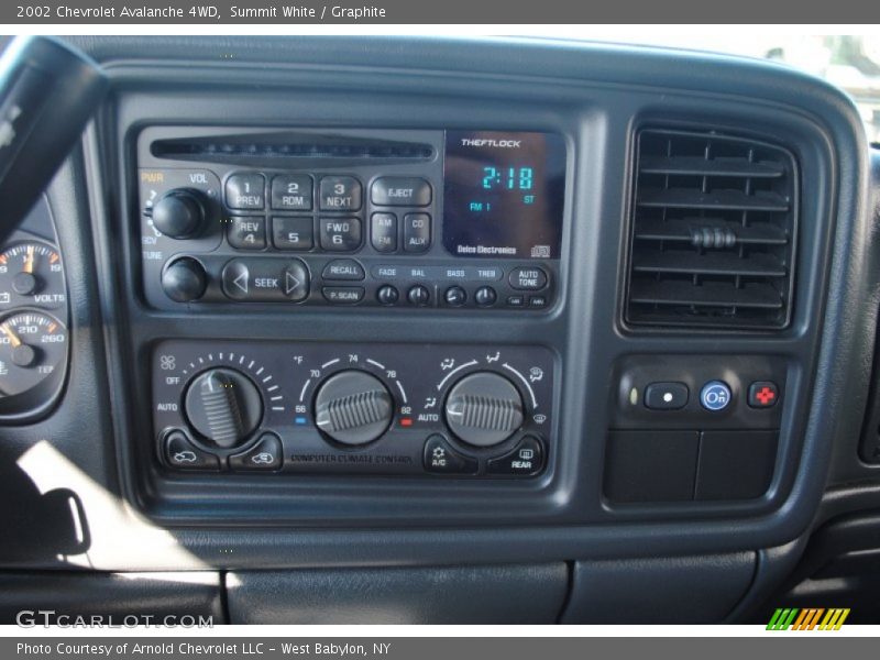 Summit White / Graphite 2002 Chevrolet Avalanche 4WD