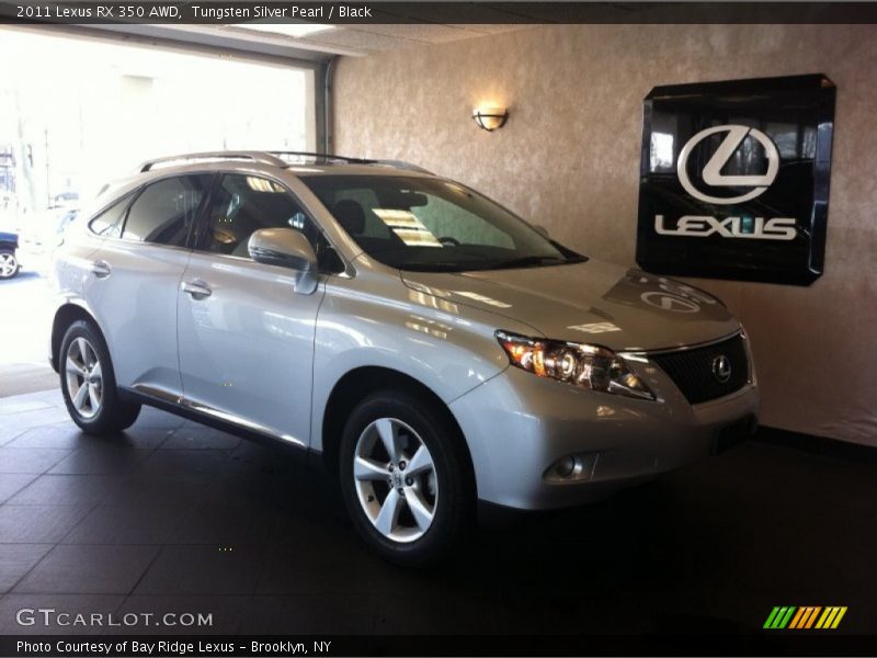 Tungsten Silver Pearl / Black 2011 Lexus RX 350 AWD