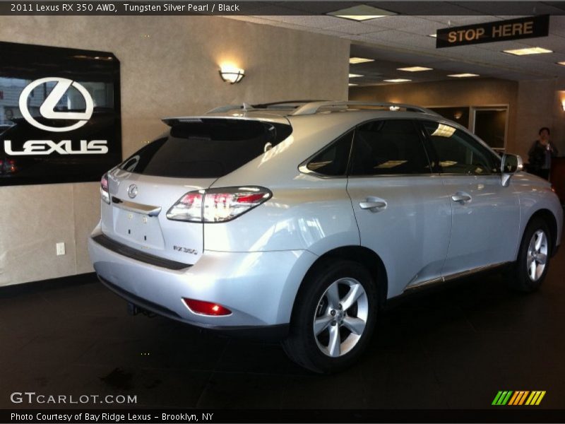 Tungsten Silver Pearl / Black 2011 Lexus RX 350 AWD