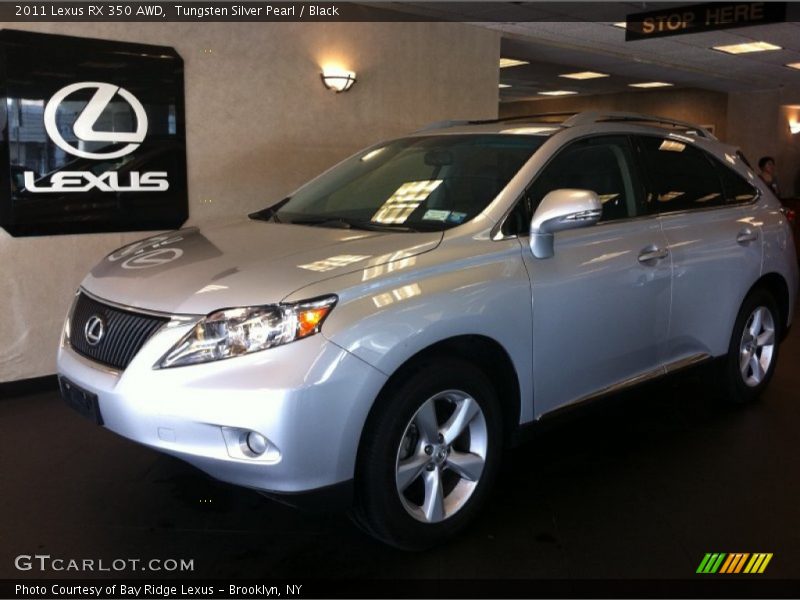 Tungsten Silver Pearl / Black 2011 Lexus RX 350 AWD