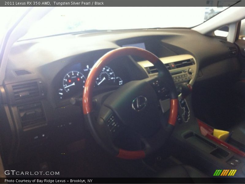 Tungsten Silver Pearl / Black 2011 Lexus RX 350 AWD