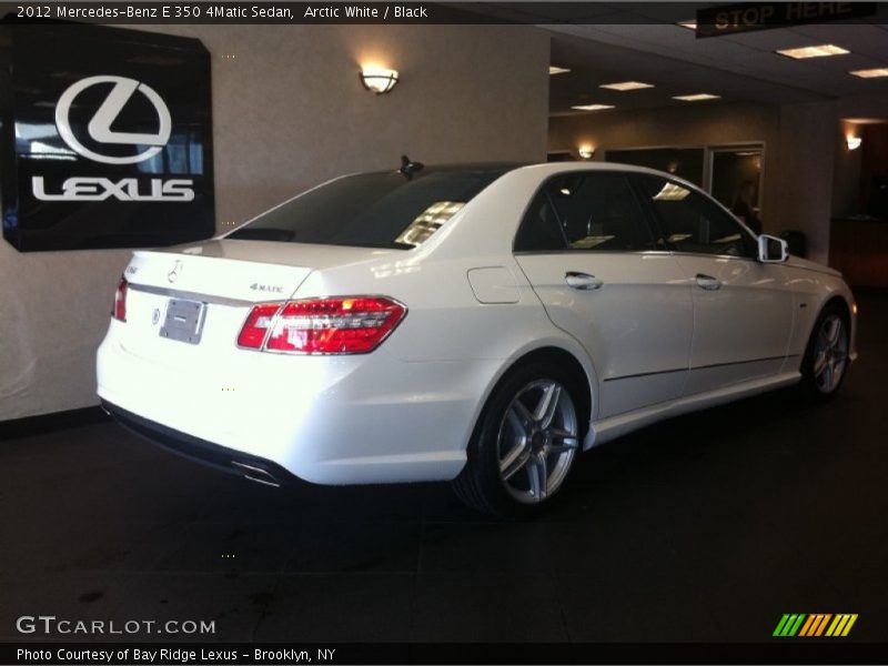 Arctic White / Black 2012 Mercedes-Benz E 350 4Matic Sedan