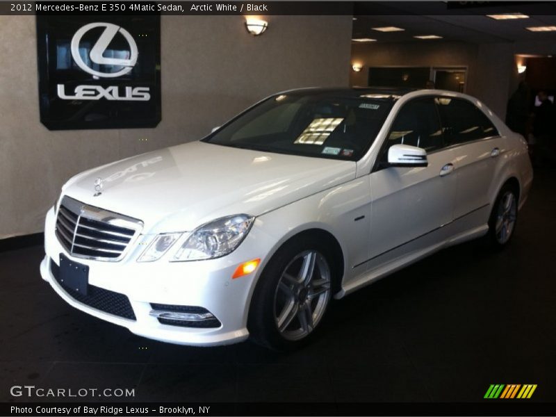Arctic White / Black 2012 Mercedes-Benz E 350 4Matic Sedan