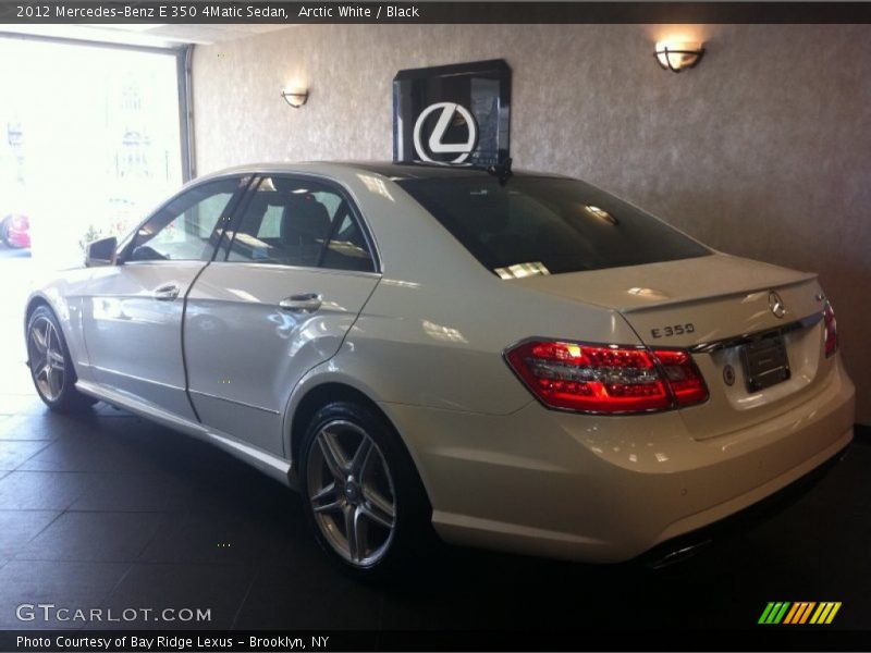 Arctic White / Black 2012 Mercedes-Benz E 350 4Matic Sedan