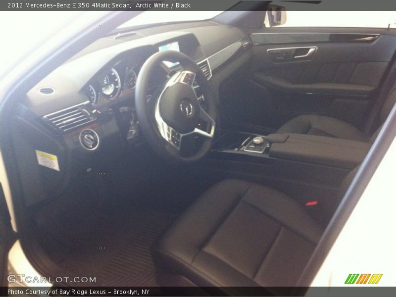 Arctic White / Black 2012 Mercedes-Benz E 350 4Matic Sedan