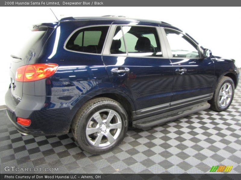 Deepwater Blue / Black 2008 Hyundai Santa Fe Limited