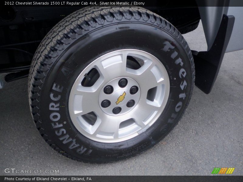 Silver Ice Metallic / Ebony 2012 Chevrolet Silverado 1500 LT Regular Cab 4x4