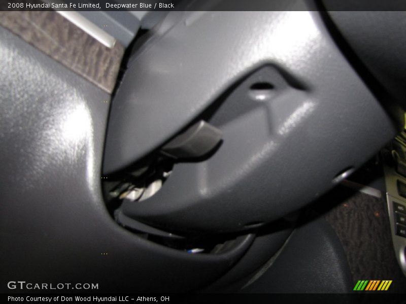 Deepwater Blue / Black 2008 Hyundai Santa Fe Limited