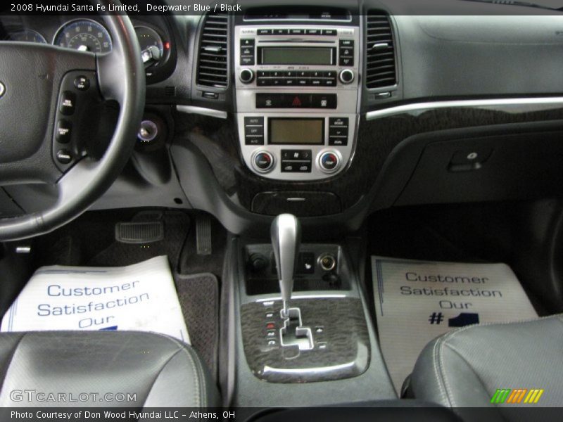 Deepwater Blue / Black 2008 Hyundai Santa Fe Limited