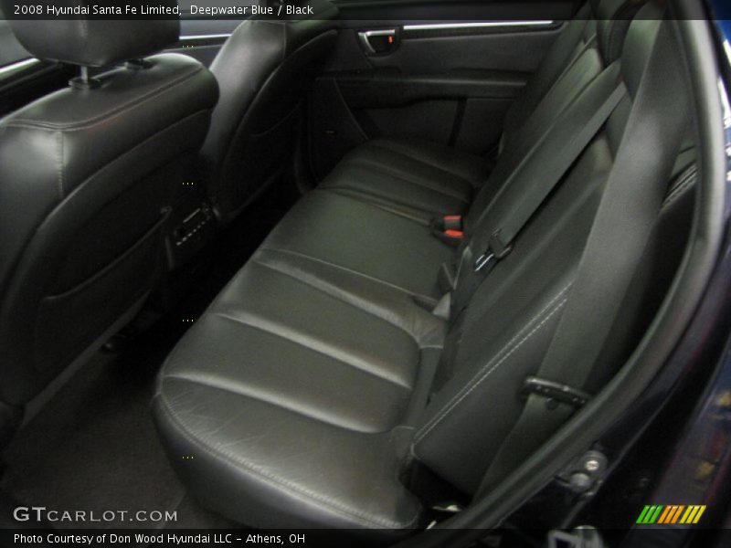 Deepwater Blue / Black 2008 Hyundai Santa Fe Limited