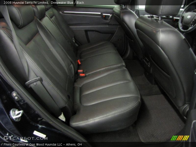 Deepwater Blue / Black 2008 Hyundai Santa Fe Limited