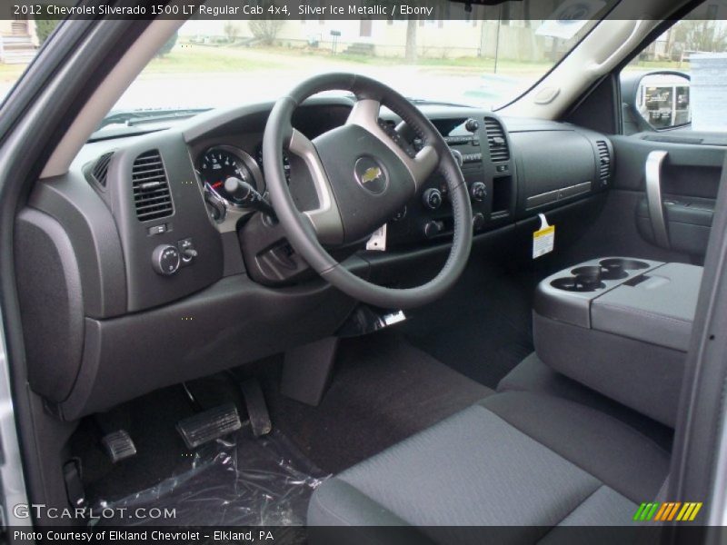 Silver Ice Metallic / Ebony 2012 Chevrolet Silverado 1500 LT Regular Cab 4x4