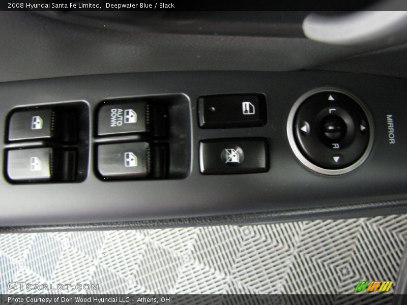 Deepwater Blue / Black 2008 Hyundai Santa Fe Limited