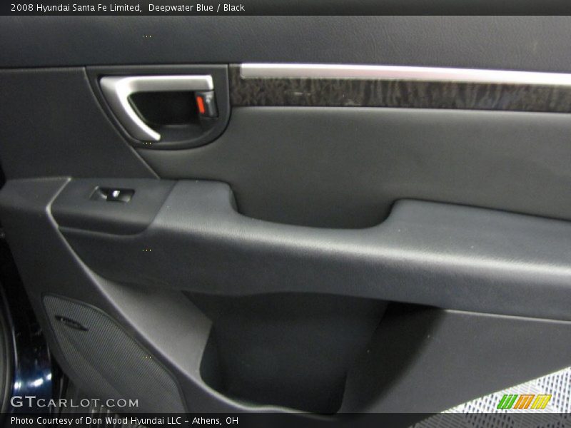 Deepwater Blue / Black 2008 Hyundai Santa Fe Limited