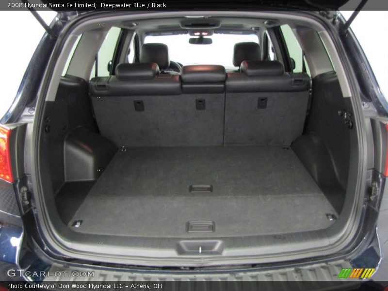 Deepwater Blue / Black 2008 Hyundai Santa Fe Limited