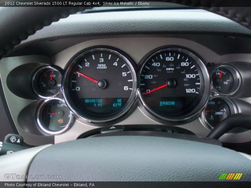 Silver Ice Metallic / Ebony 2012 Chevrolet Silverado 1500 LT Regular Cab 4x4