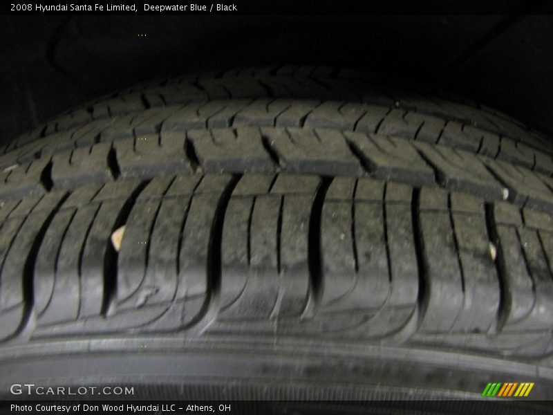 Deepwater Blue / Black 2008 Hyundai Santa Fe Limited