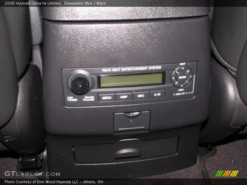 Deepwater Blue / Black 2008 Hyundai Santa Fe Limited