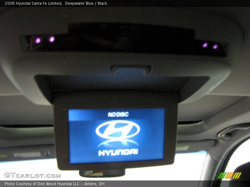 Deepwater Blue / Black 2008 Hyundai Santa Fe Limited