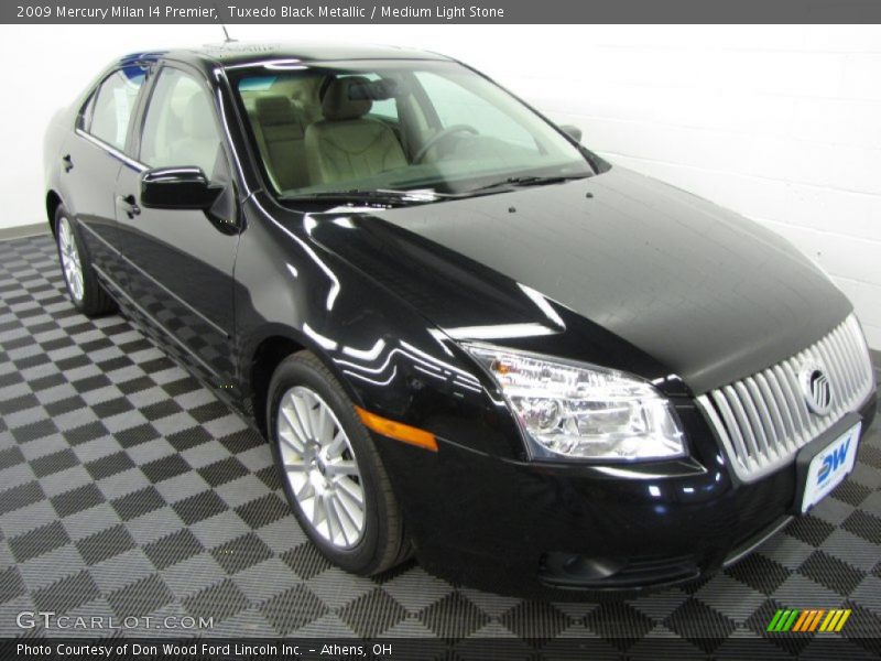 Tuxedo Black Metallic / Medium Light Stone 2009 Mercury Milan I4 Premier