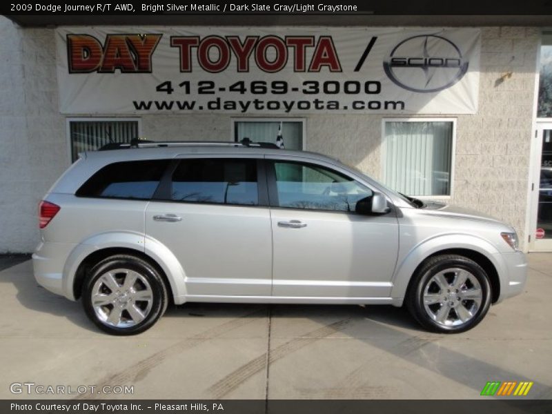 Bright Silver Metallic / Dark Slate Gray/Light Graystone 2009 Dodge Journey R/T AWD