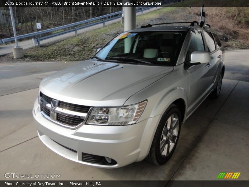 Bright Silver Metallic / Dark Slate Gray/Light Graystone 2009 Dodge Journey R/T AWD