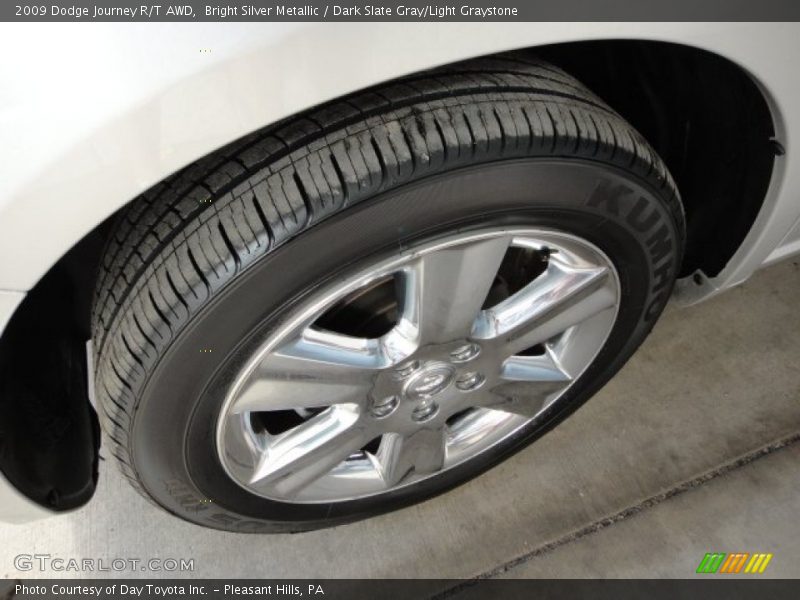 Bright Silver Metallic / Dark Slate Gray/Light Graystone 2009 Dodge Journey R/T AWD