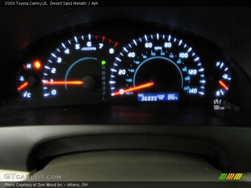 Desert Sand Metallic / Ash 2009 Toyota Camry LE
