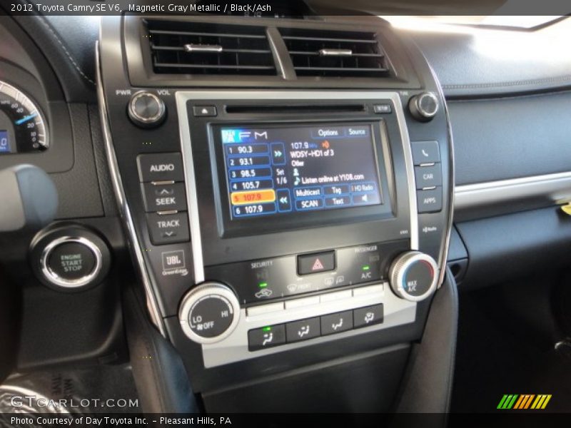 Magnetic Gray Metallic / Black/Ash 2012 Toyota Camry SE V6