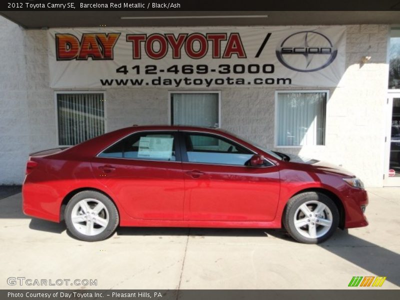 Barcelona Red Metallic / Black/Ash 2012 Toyota Camry SE