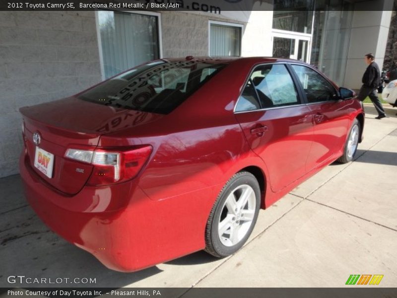 Barcelona Red Metallic / Black/Ash 2012 Toyota Camry SE