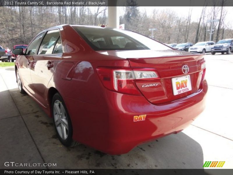 Barcelona Red Metallic / Black/Ash 2012 Toyota Camry SE
