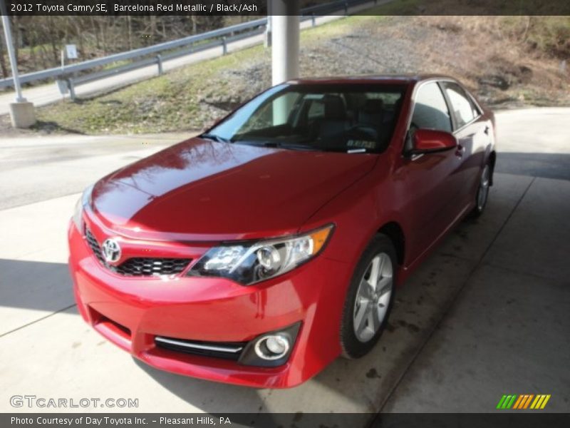 Barcelona Red Metallic / Black/Ash 2012 Toyota Camry SE