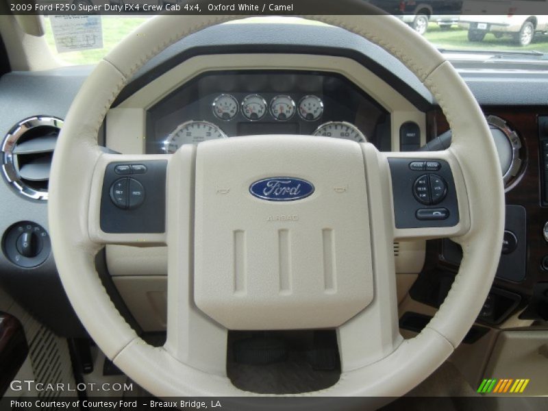 Oxford White / Camel 2009 Ford F250 Super Duty FX4 Crew Cab 4x4