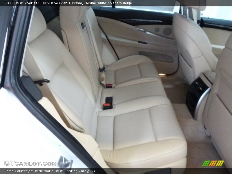 Rear Seat of 2012 5 Series 550i xDrive Gran Turismo