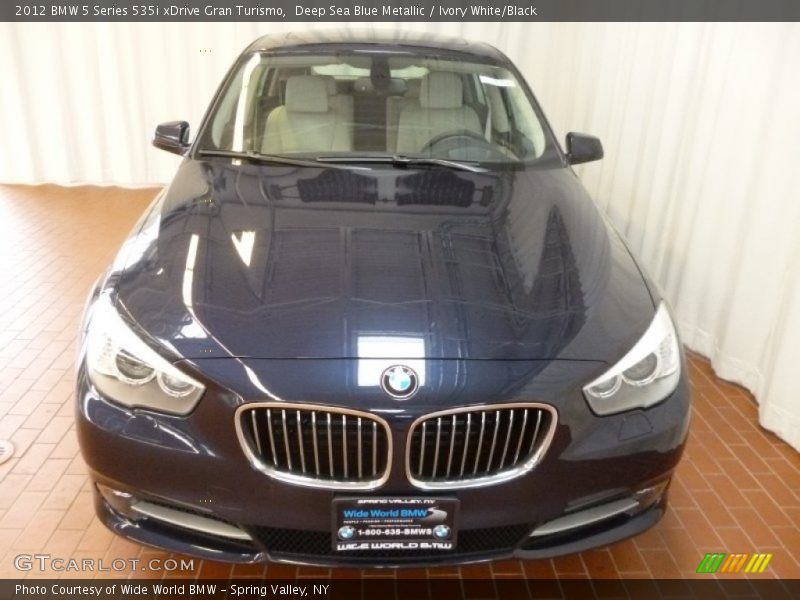 Deep Sea Blue Metallic / Ivory White/Black 2012 BMW 5 Series 535i xDrive Gran Turismo