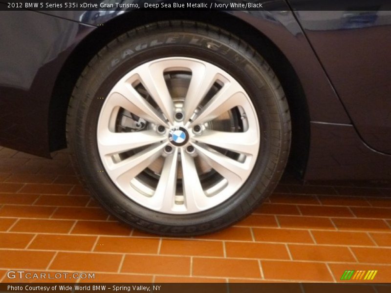 Deep Sea Blue Metallic / Ivory White/Black 2012 BMW 5 Series 535i xDrive Gran Turismo